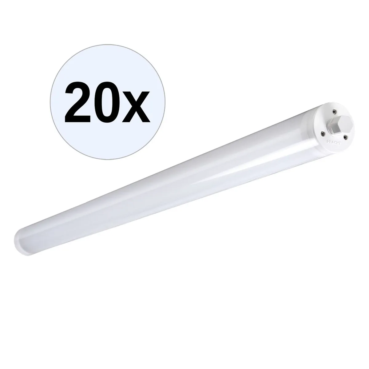 PRACHT TUBIS BL LED-Rohrleuchte 1,3m für Decken-/ Wandleuchte mit 1x24W, 2800lm 20 Stk.