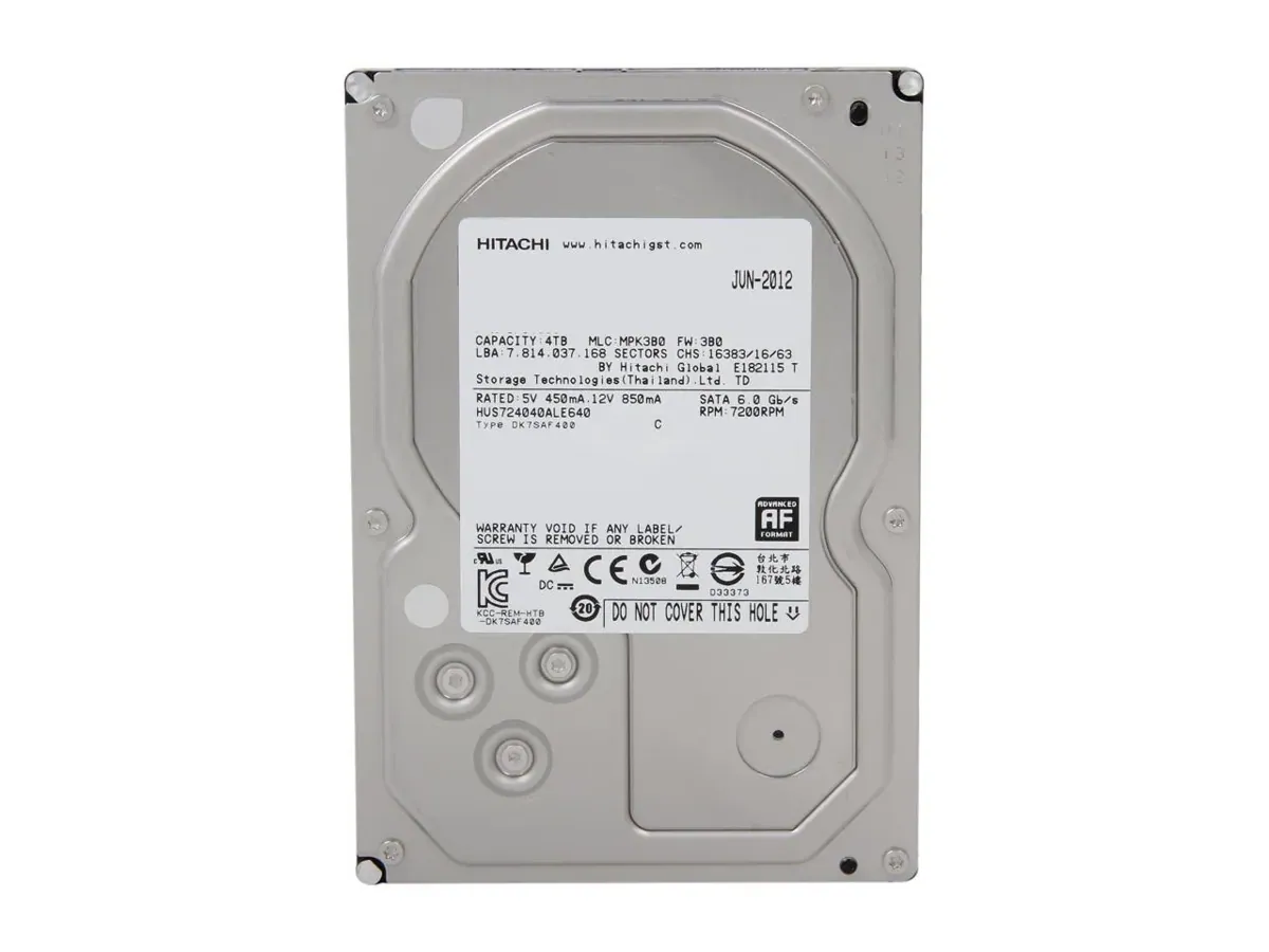 Hitachi Ultrastar 7K4000 4TB Interne Festplatte HUS724040ALE640 3,5 Zoll HDD