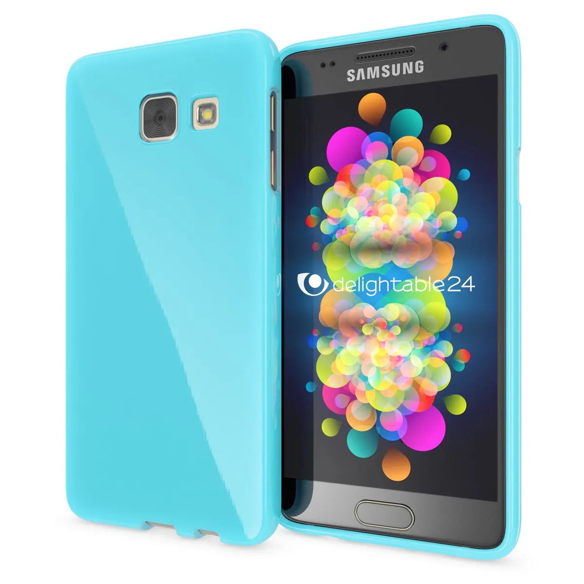 NALIA Handyhülle kompatibel mit Samsung Galaxy A5 2017, Ultra-Slim TPU Silikon Jelly Case Hülle, Dünne Gummi Schutzhülle Skin, Etui Handy-Tasche Telefon-Schale Back-Cover Smart-Phone Bumper - Türkis