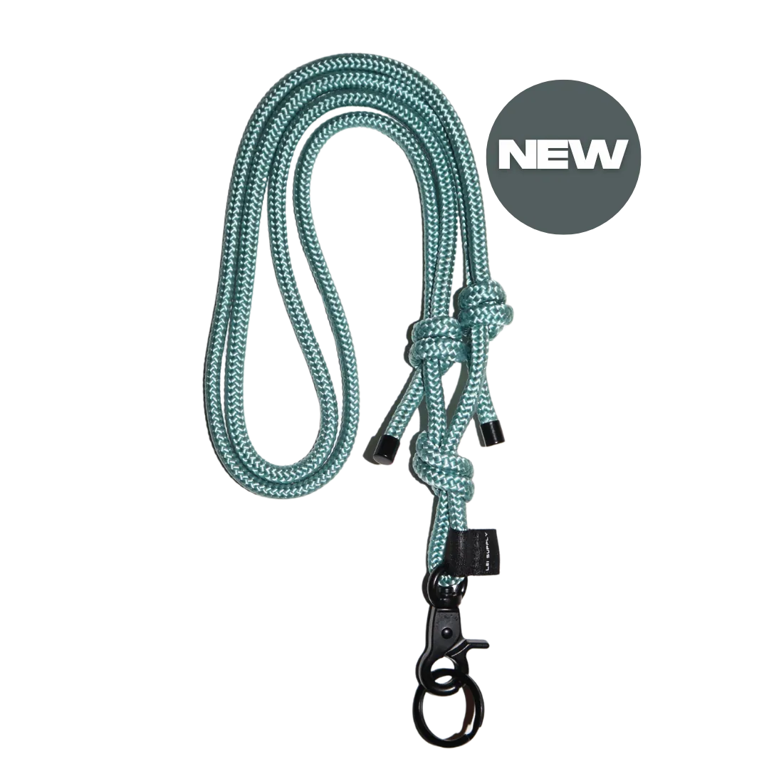 Aqua KeyChain - handmade Schlüsselband in türkis