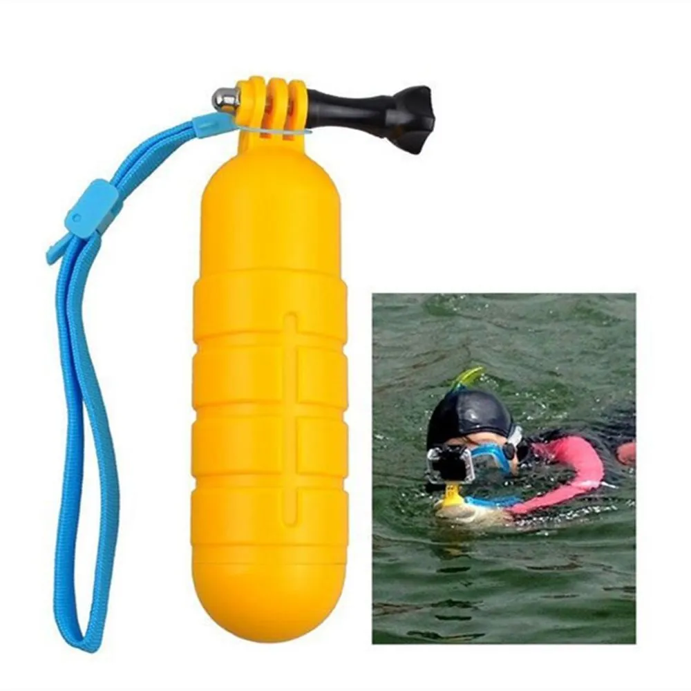 2Sets Universal Strap Action Camera Rod Pole Stick Buoyancy Floating Hand Grip For GoPro Hero10 9 8 7 6 5 4 3 Xiomi Yi