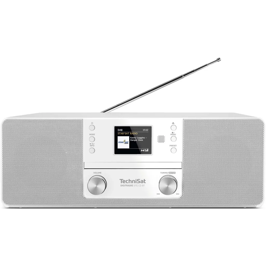 TechniSat DAB+ Digitalradio DIGITRADIO 370 CD BT UKW,CD,BT,Streaming in weiß