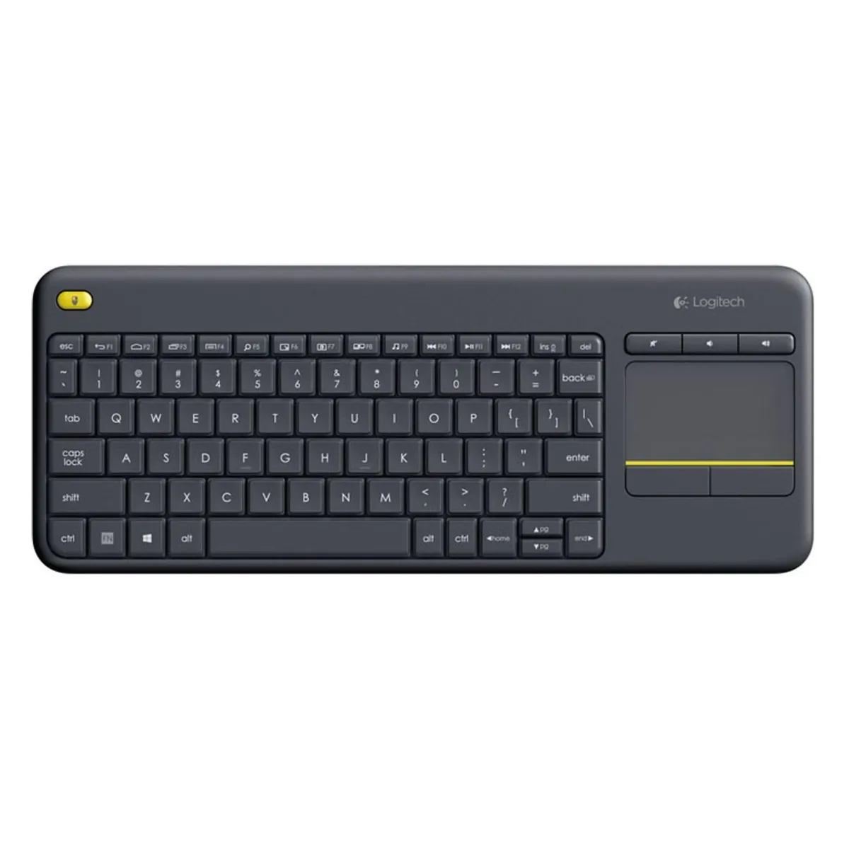 Logitech K400 Plus Wireless Touch Keyboard kabellose Tastatur schwarz