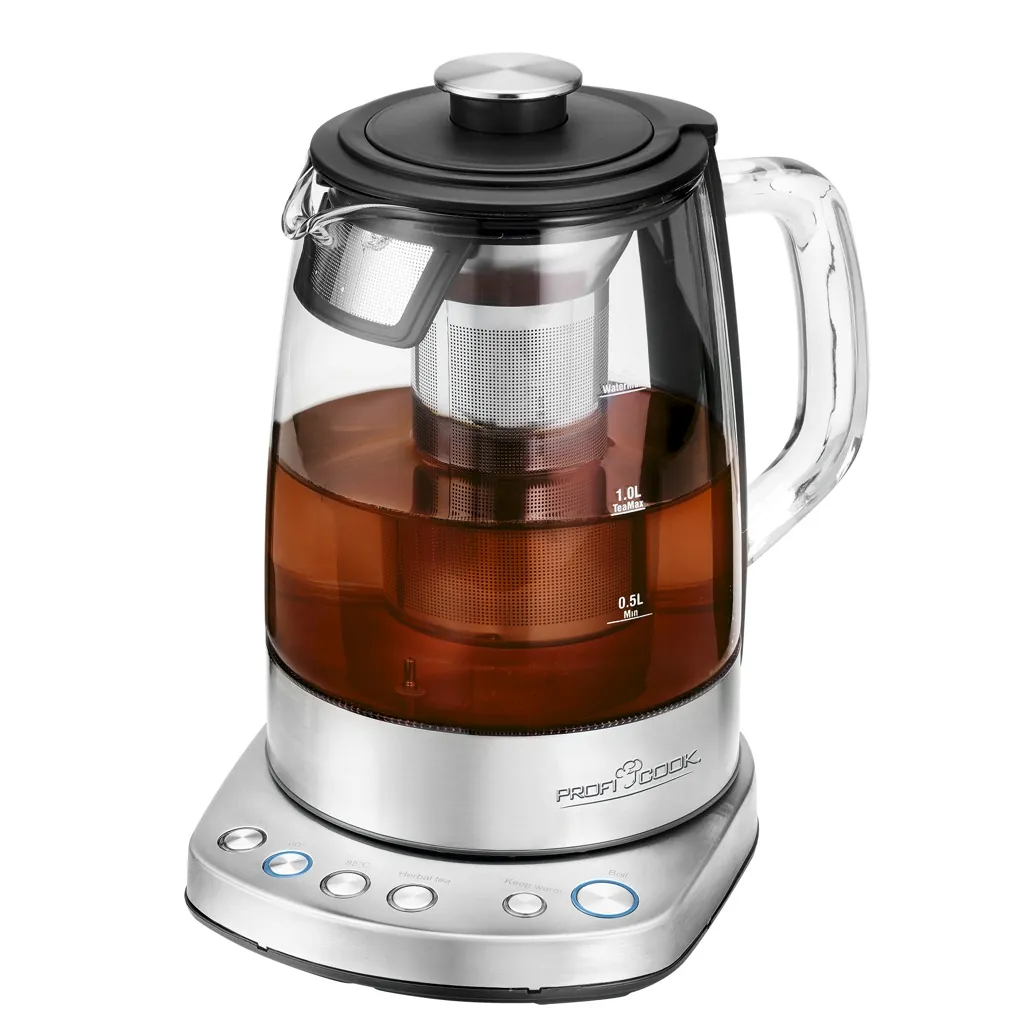 ProfiCook PC-WKS 1167 G Tee-/Wasserkocher 1,5l 2200Watt Edelstahl/Glas