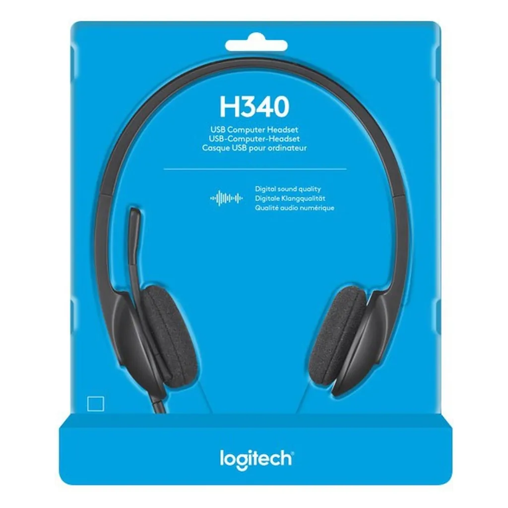 Logitech Headset Stereo, Retail LOGITECH H340 USB