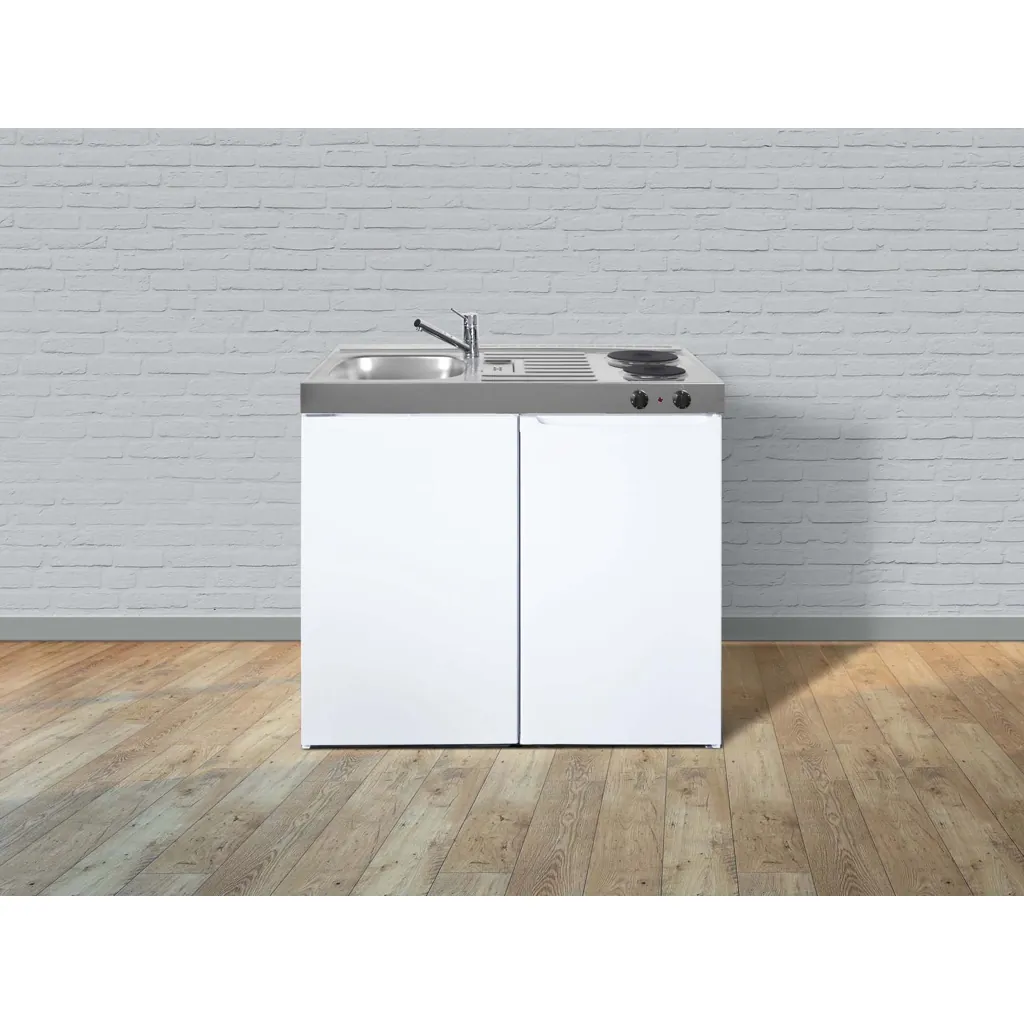 Stengel Miniküche Easyline weiß ME100KSSVEKFreBli