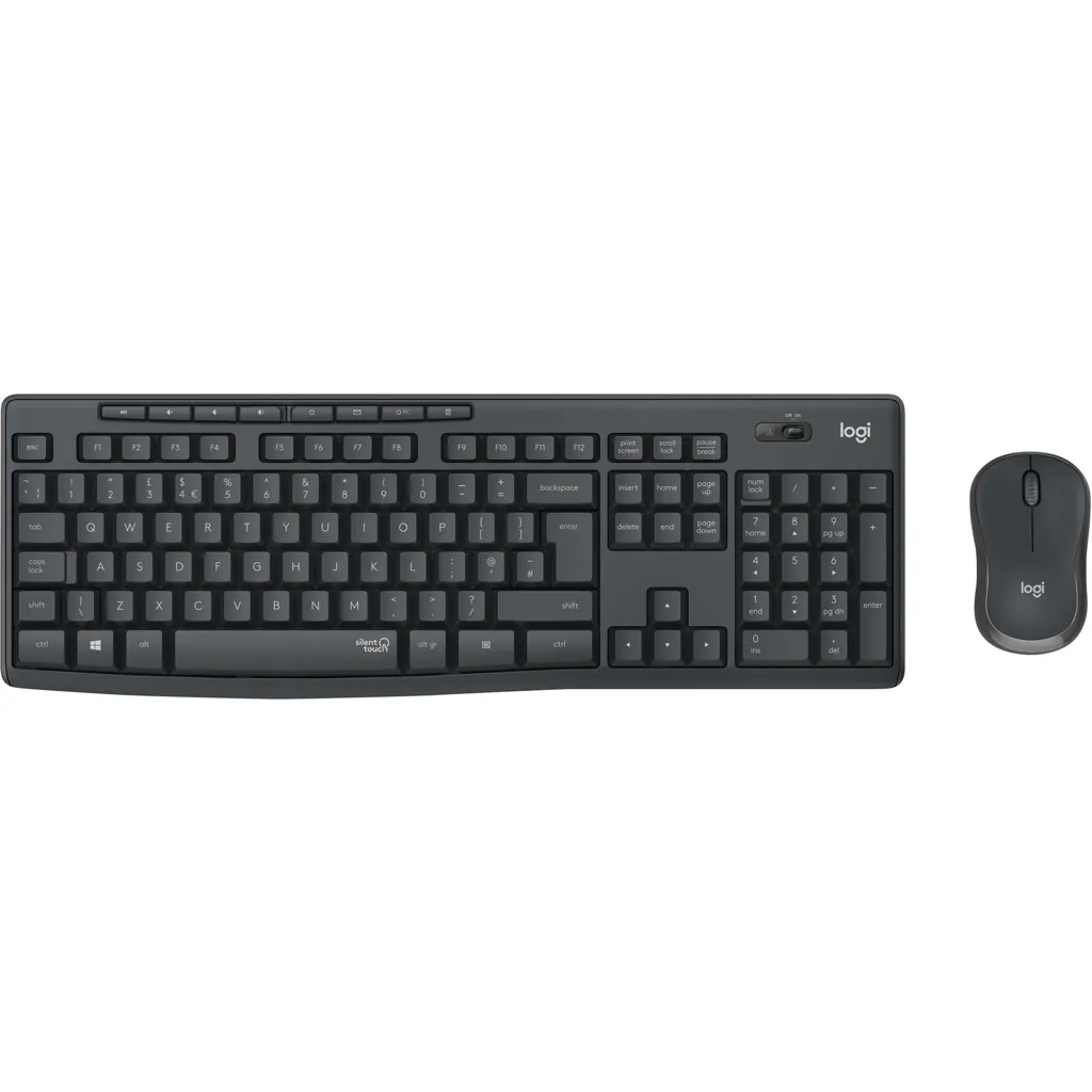 Logitech Tastatur/Maus Set SilentTouch,Wireless LOGITECH MK295 graf