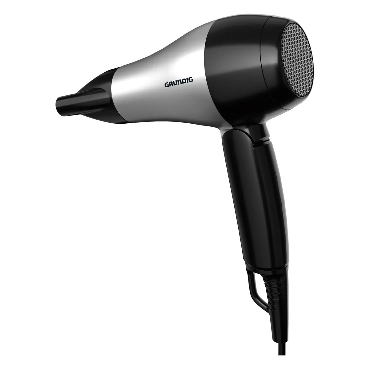 Grundig Sport/Reisehaartrockner m.Klappgriff HD 2200 silber schwarz
