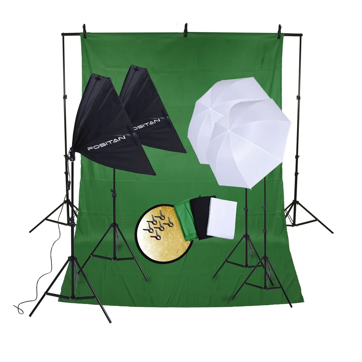 FOSITAN 2.8M x 3M / 9.2ft x 9.8ft Professionelles Fotostudio