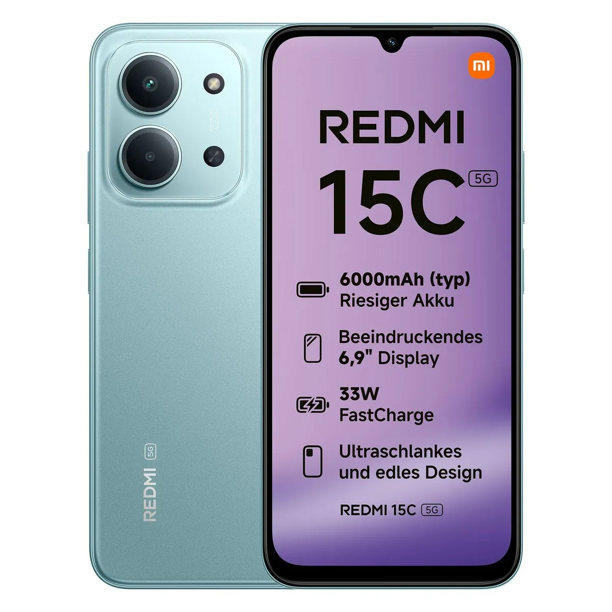 Xiaomi Redmi 15C 5G Dual-SIM 128GB Mint Green