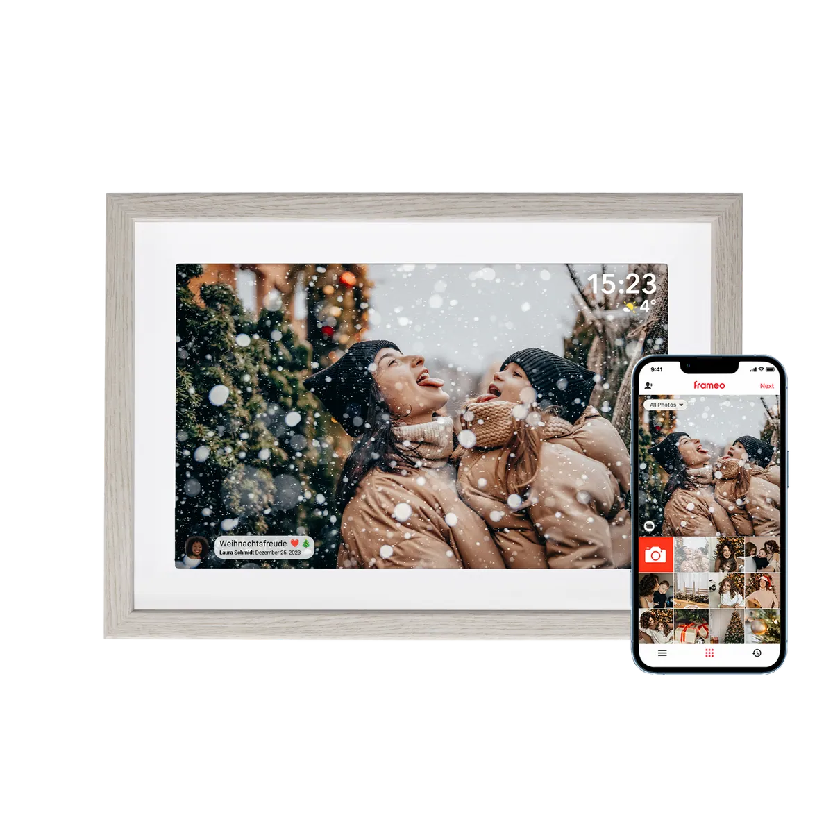 Smarter Bilderrahmen | 10,1" Diagonale | WiFi | Frameo App | Modell 108