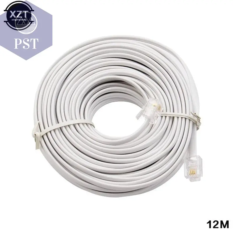 3m - 30m RJ11 6P4C Telephone Extension Cable Connector
