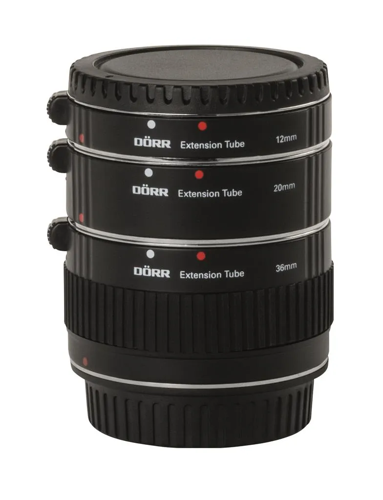 3-teiliger Zwischenringsatz für DSLR & SLR 12, 20, 36mm