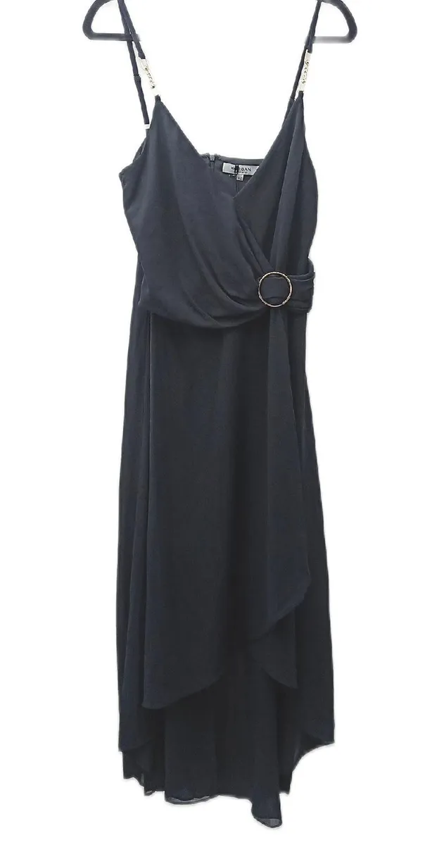 Morgan Kleid Damenmode Marine Mittellanges Kleid Schmale Träger Bequem Elegant Sommer