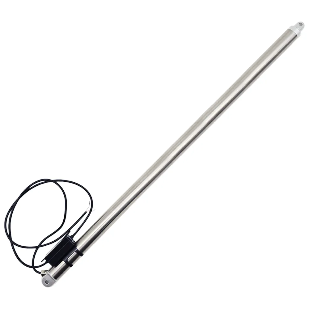 350mm Rohrförmiger Kompakter Linearantrieb aus Edelstahl – 800N Leiser Betrieb für Möbel- und Industrieautomation (Modell 0041968)