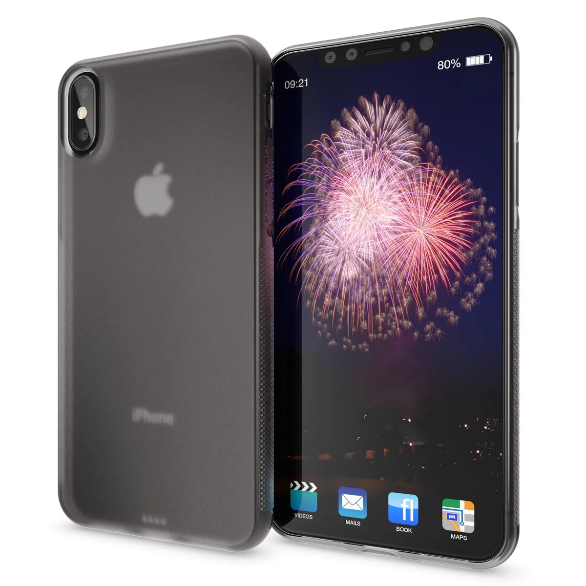 NALIA Handyhülle kompatibel mit iPhone X XS, Matte Anti-Rutsch Silikon Schutzhülle Dünn, Ultra-Slim Back-Cover Case Gummi Hülle, Etui Handy-Tasche Schale Smart-Phone Skin Bumper