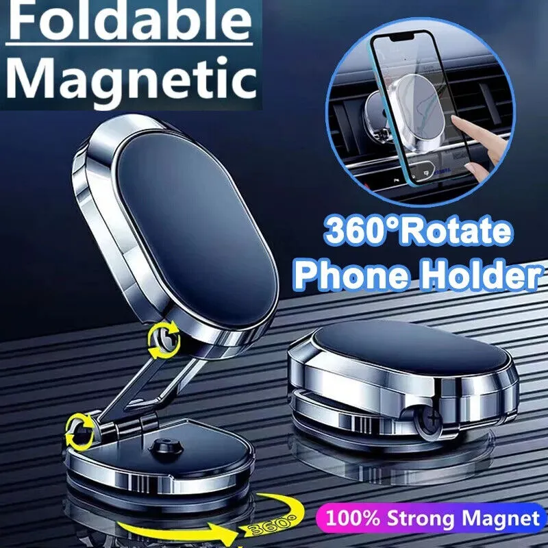 360° Handyhalterung Auto Universal Magnet Armaturenbrett Handy Smartphone Halterung ( Schwarz )