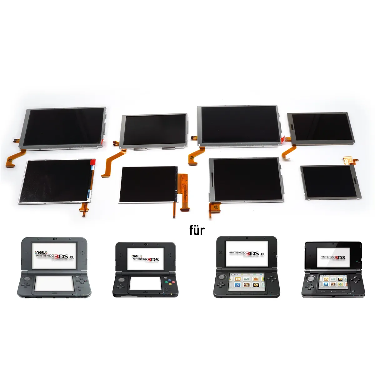 LCD Screen für alle 3DS / New 3DS Display Modelle (inkl. New & XL)