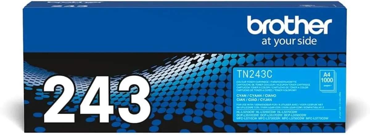 Brother TN-243C Tonerkassette (Für Brother DCP-L3510CDW, DCP-L3550CDW, HL-L3210CW, HL-L3230CDW, HL-L3270CDW, MFC-L3710CW, MFC-L3730CDN, MFC-L3750CDW Und MFC-L3770CDW) Cyan, Standard