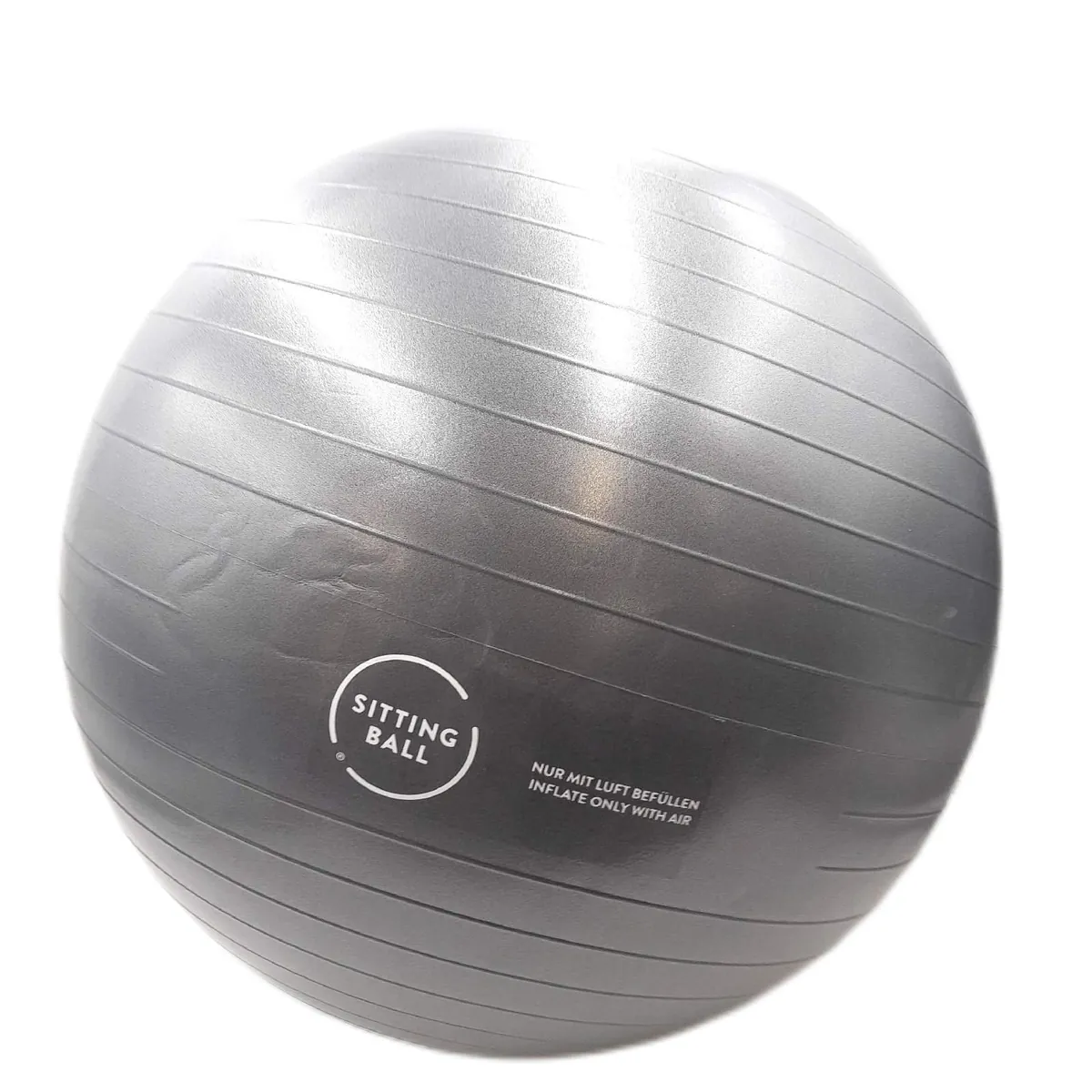 Sitting Ball Gymnastikball Fitness Zubehör 65 cm Anthrazit Bezug Filz Komfort Sitz