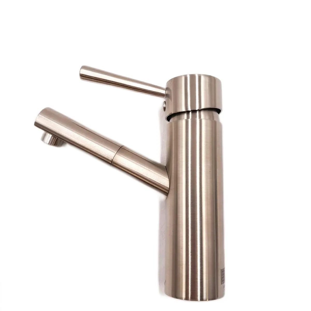 Camargue Waschtischarmatur Badezimmerarmaturen Merida Edelstahloptik Matt Auslauf Design