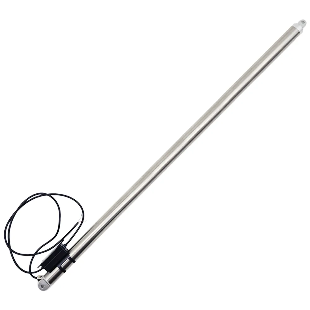 400mm Rohrförmiger Kompakter Linearantrieb aus Edelstahl – 800N Leiser Betrieb für Möbel- und Industrieautomation (Modell 0041969)