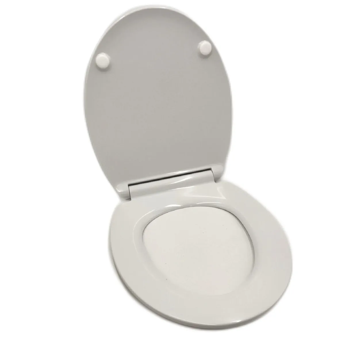 Poseidon WC Sitz Badaccessoires Flat Absenkautomatik Duroplast Weiß komfortabel san