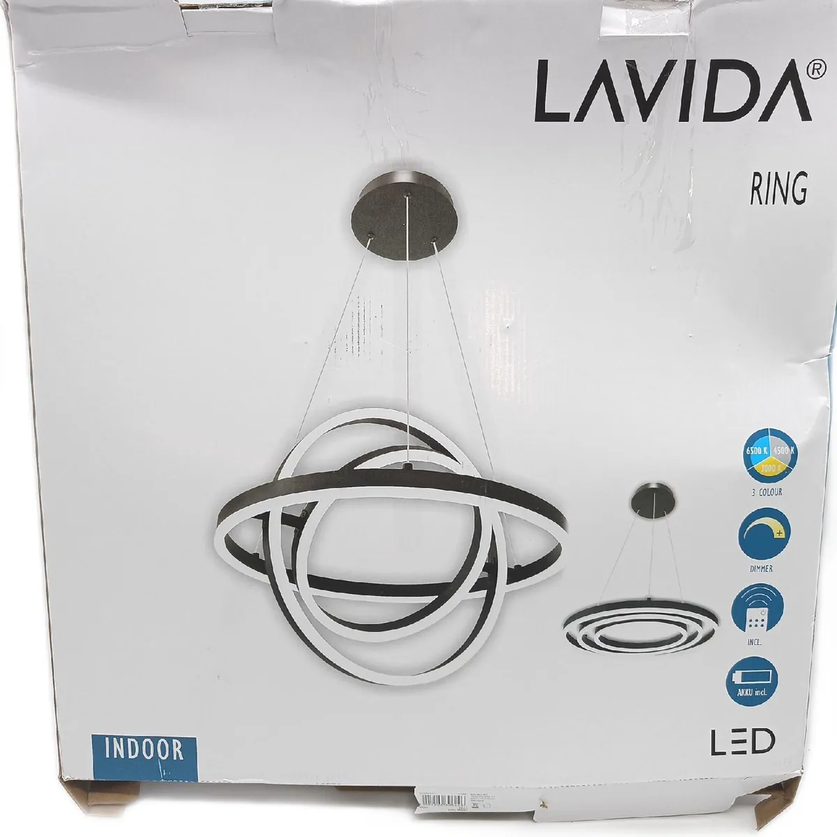 Lavida Pendelleuchte Beleuchtung Lavida Ring LED rund modern elegant Design Lichtquelle Wohnzimmerlampe