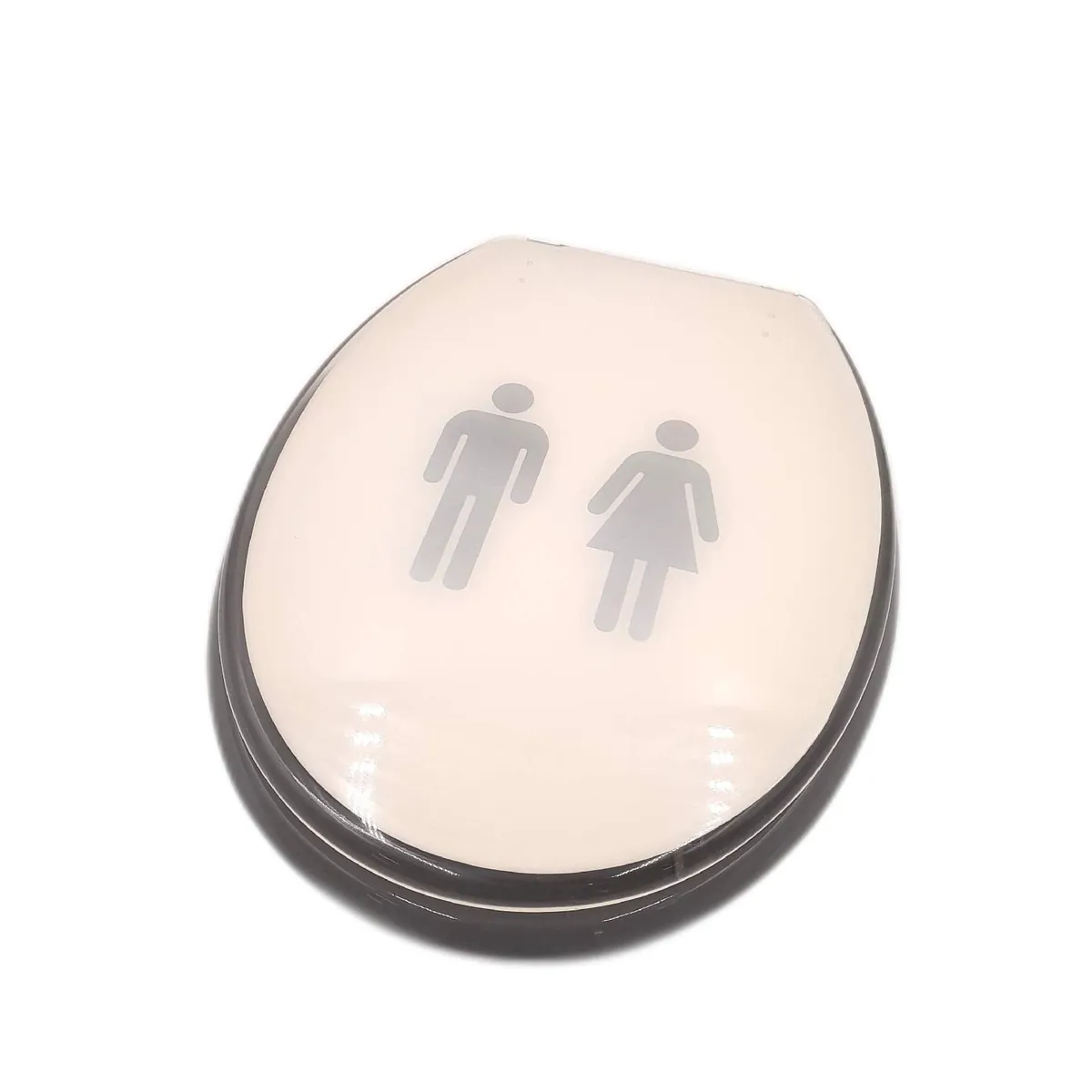 Poseidon WC Sitz Badezimmer Zubehör One Grau Polyresin langlebig komfortabel Toilettensitz