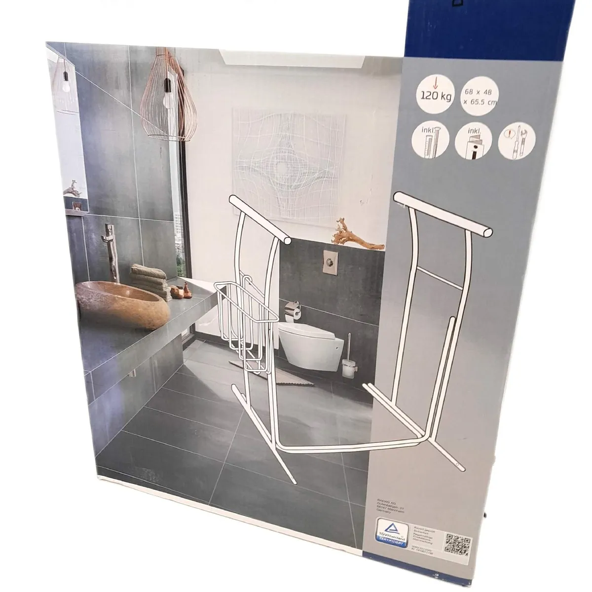 Careosan Mobile WC Aufstehhilfe Badhilfen 68 x 48 x 65 Pflege