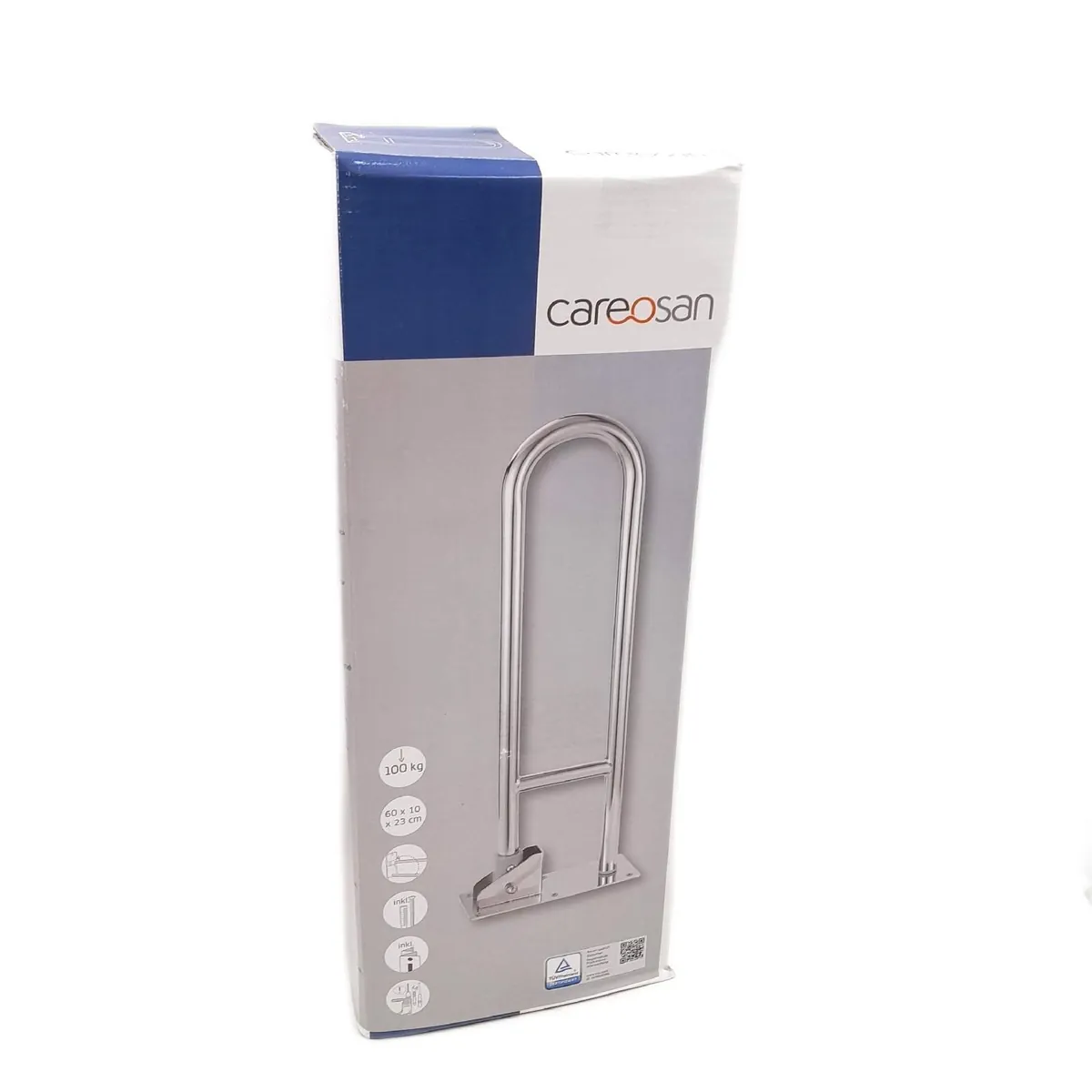 careosan Aufstehbügel Badezimmerhilfen WC Aufstehbügel 60 cm belastbar kl