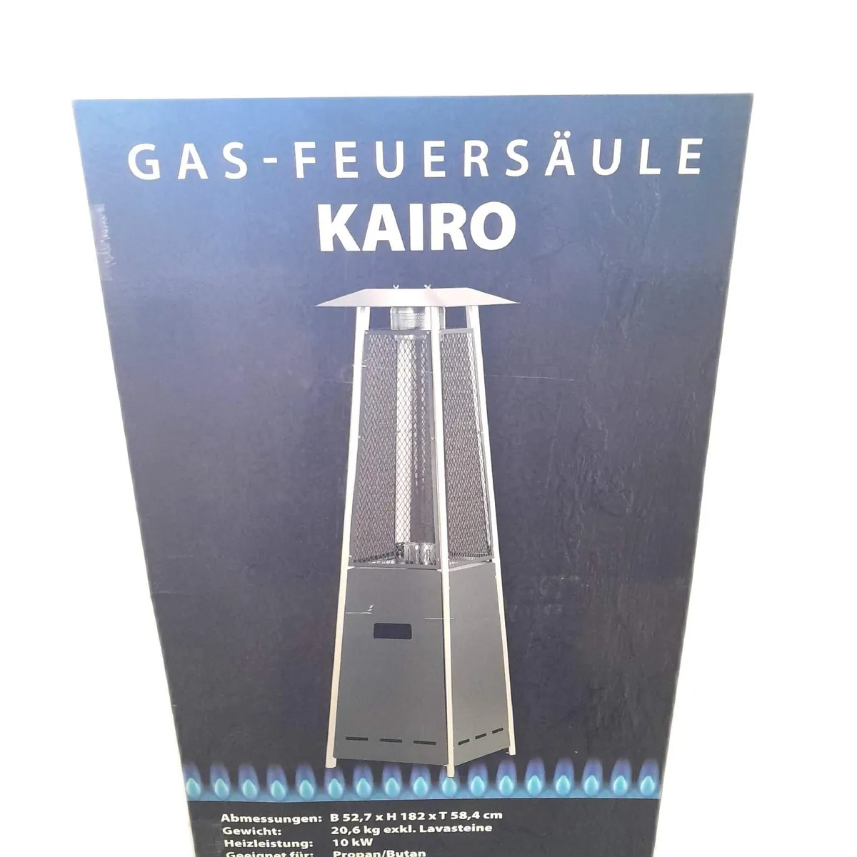 Terrassenstrahler Kairo 10 kW Höhe 182 cm unvollständig Schrauben fehlen