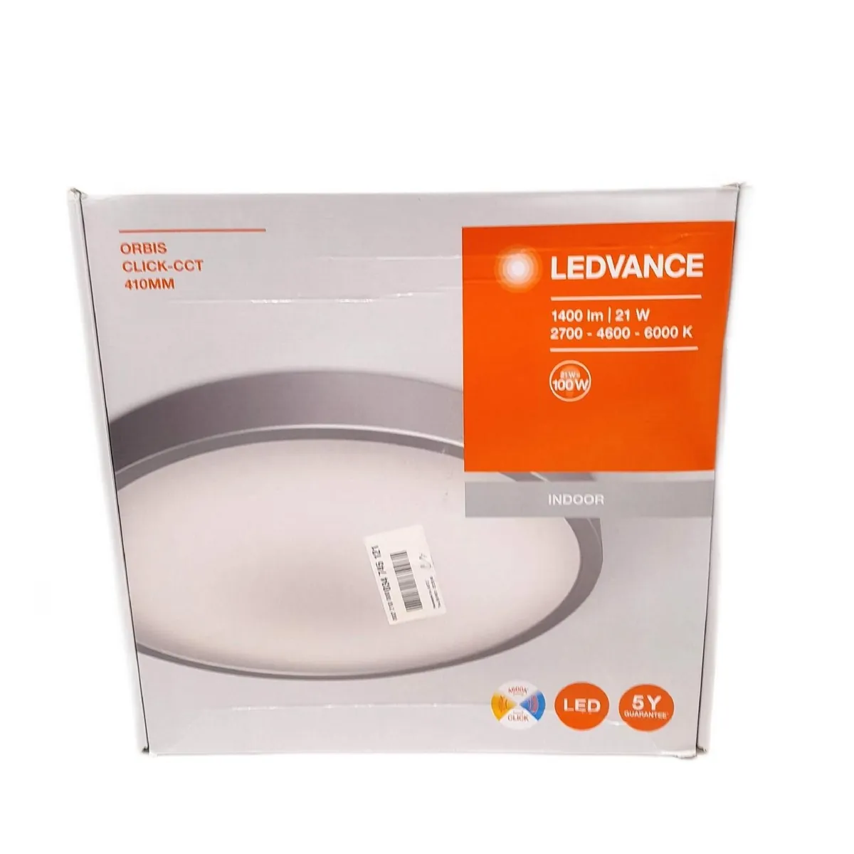 Ledvance LED Wand und Deckenleuchte Beleuchtung Clickswitch 21 Watt rund weiß modern