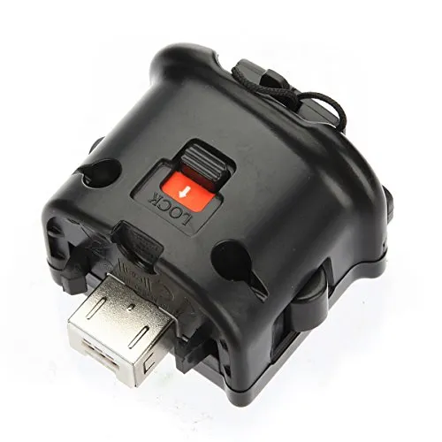 Adapter für Motion Plus Sensor Beschleuniger Nintendo-Wii Controller Fernbedienung (schwarz)