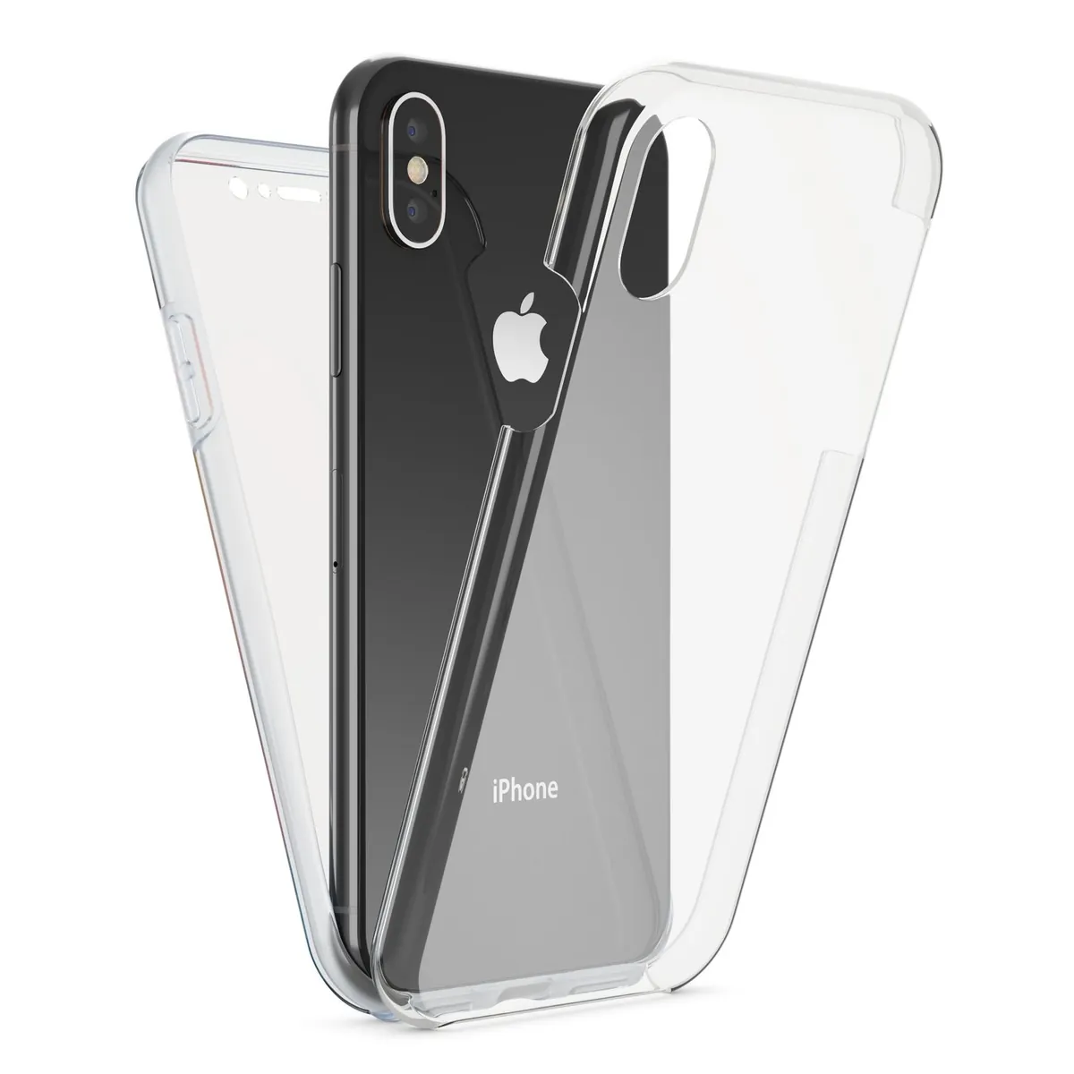 NALIA 360° Hülle für iPhone XS Max – Vorne & Hinten Schutz – 360GUARD (Full-Body Case) – Marke aus Berlin