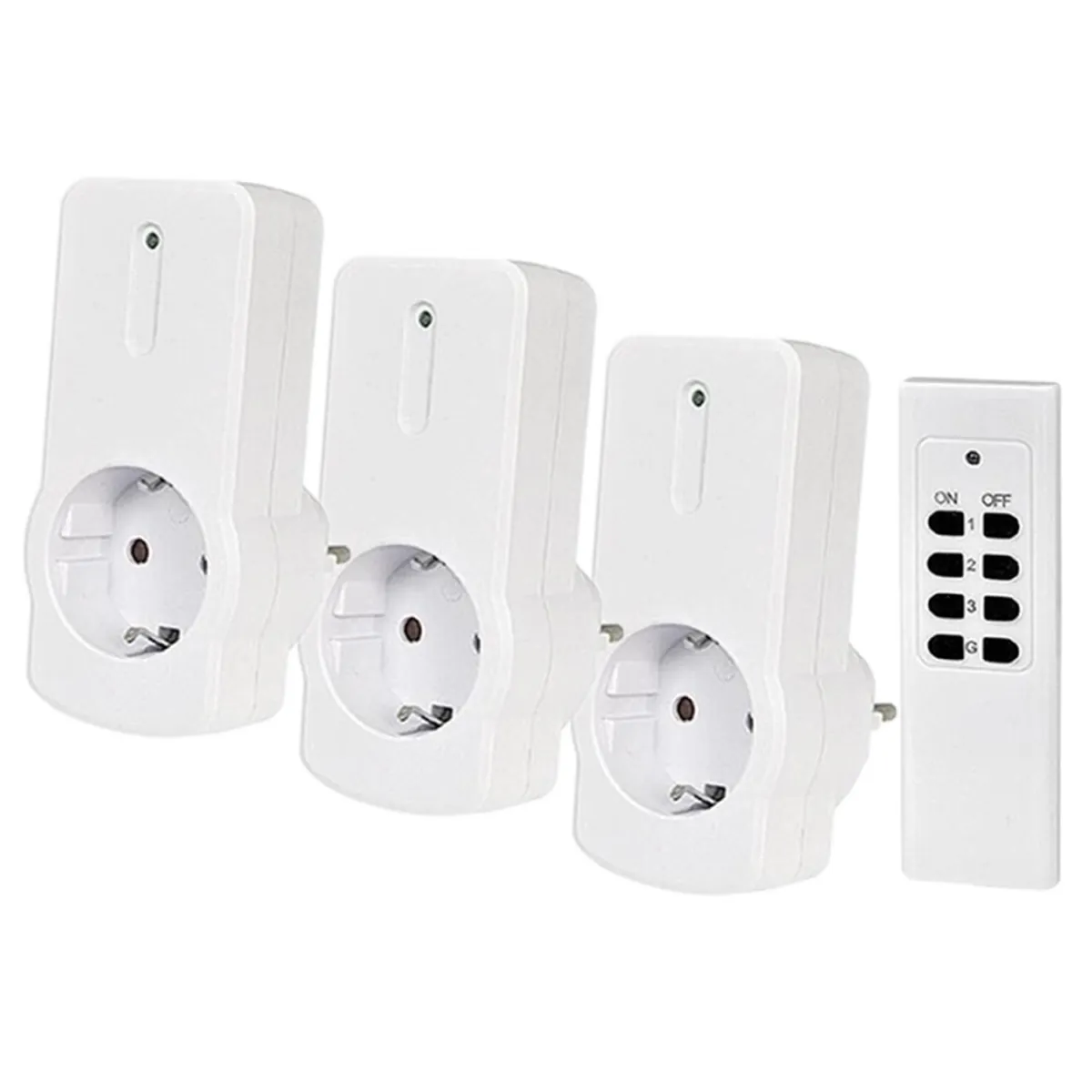 Funksteckdosen-Set 3+1 Heitech
