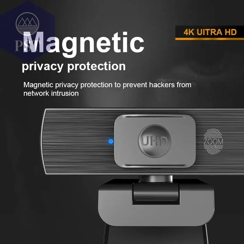 4K UHD 60fps 8x Zoom With Microphone USB Webcam For Video Conference Online Teaching Boardcast Digital Camera Web Cam PC Laptop