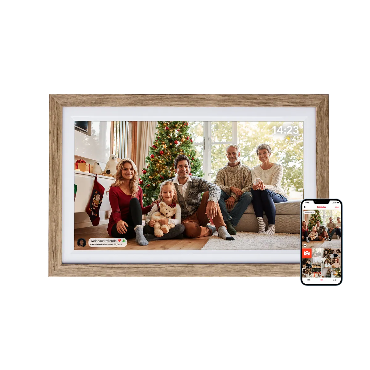 Smarter Bilderrahmen | 15,6" Diagonale | WiFi | Frameo App | Modell 152