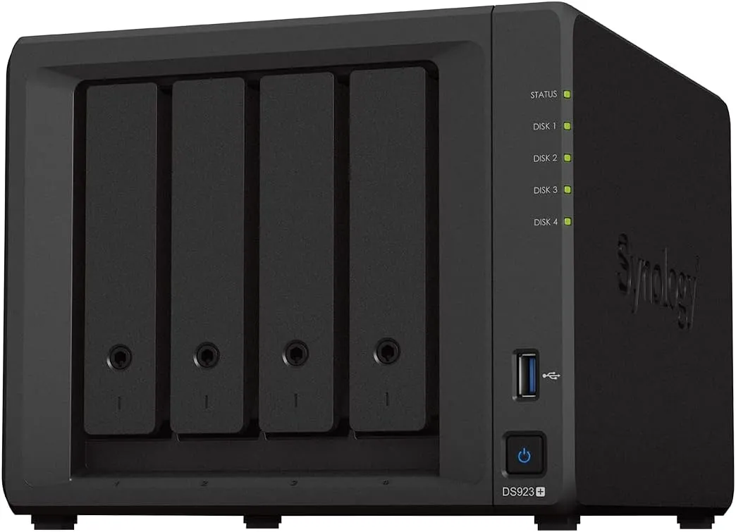 Synology DS923+ 4-Bay NAS System (Diskless) Leistungsstarker Netzwerkspeicher