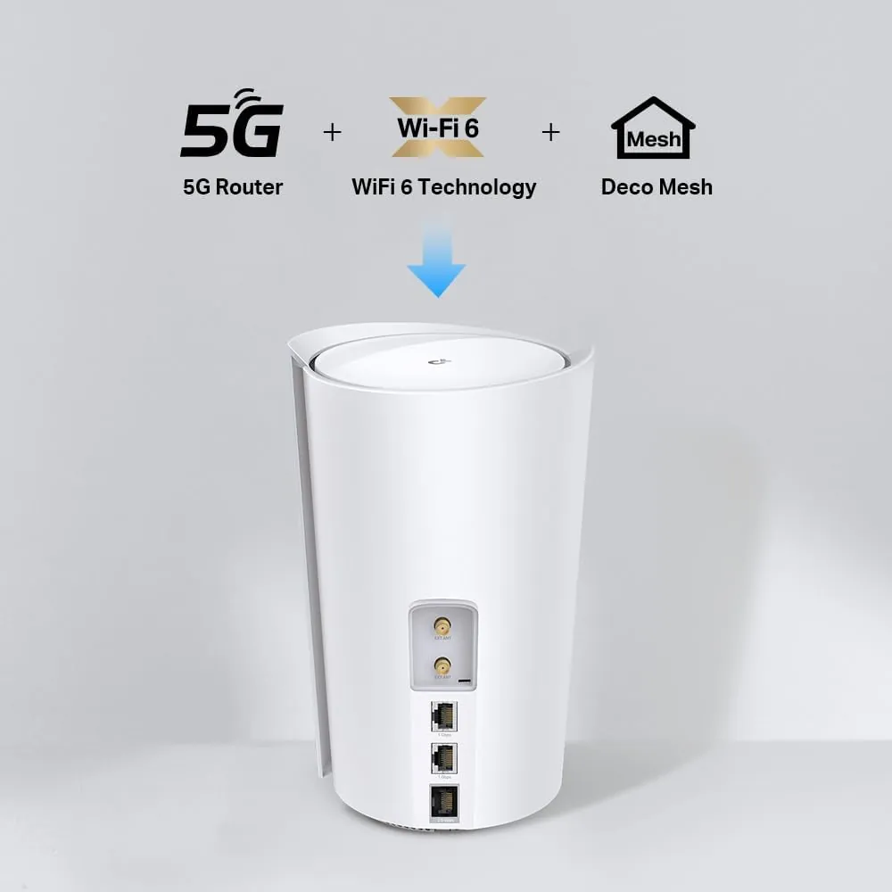 TP-LINK Deco X50-5G LTE WLAN Router Wi-Fi 6 AX3000 3G/4G/5G für bis zu 232 m²