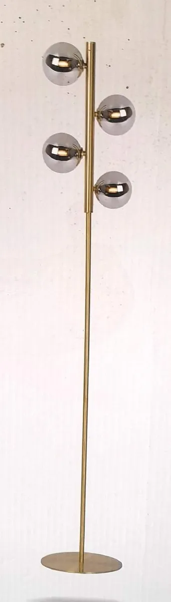 Lucide Stehleuchte Beleuchtung Tycho Schwarz 4 x 28 Watt Design Wohnzimmerlampe
