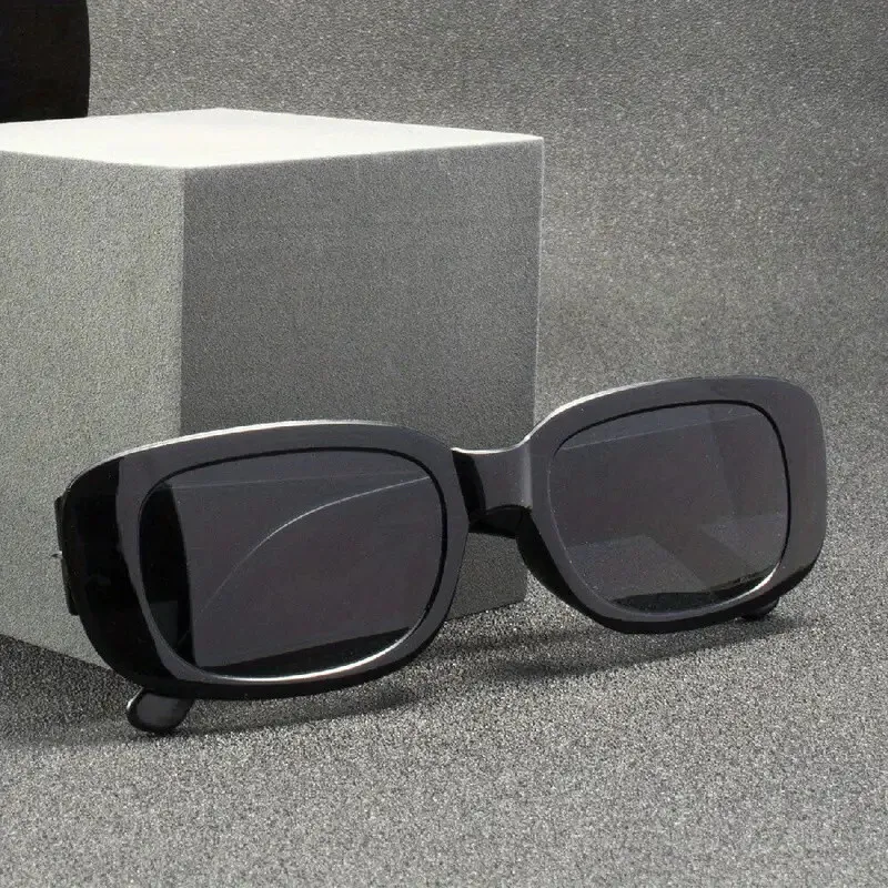 Stylische Partybrille Sonnenbrille Retro Schwarz glänzend 83684
