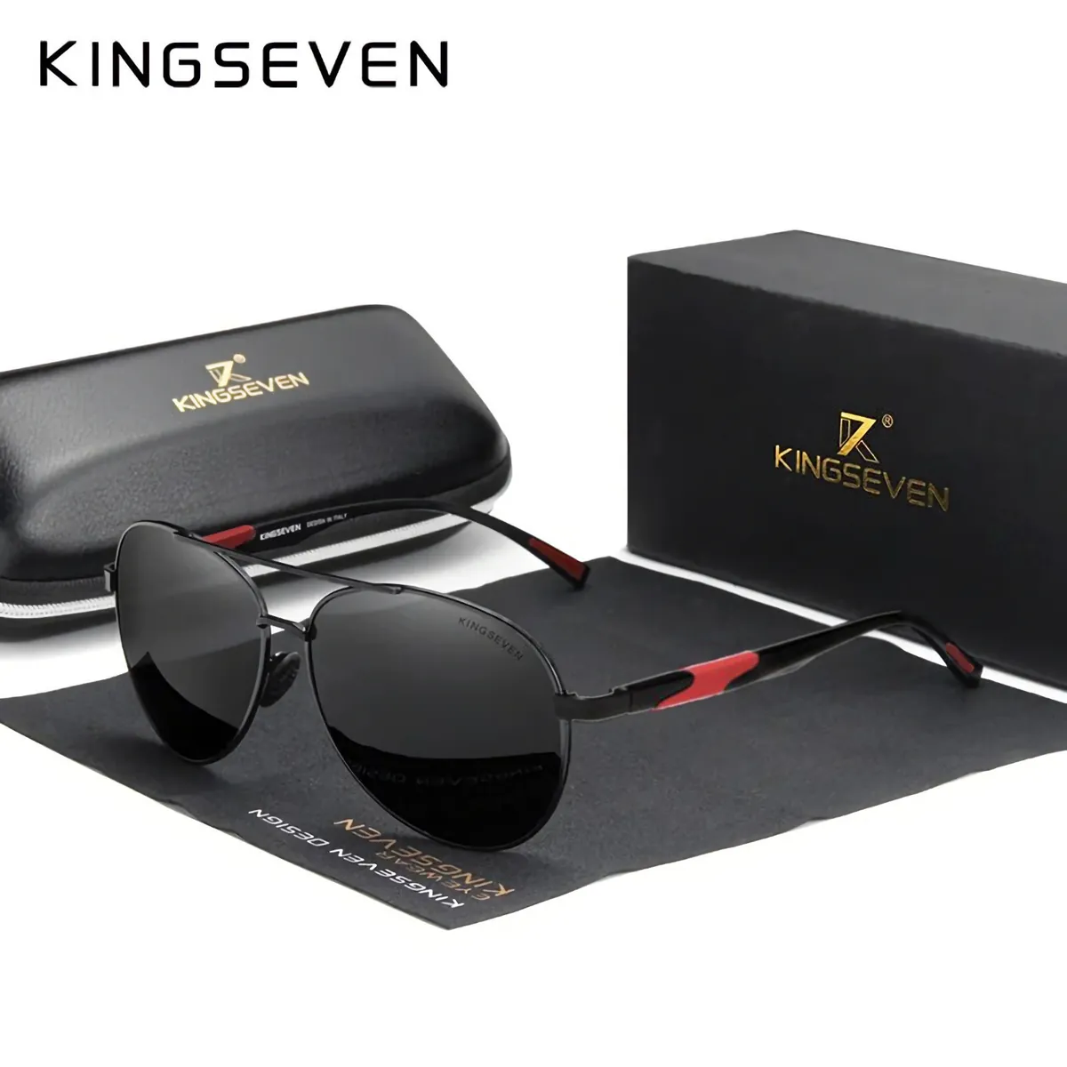 Sonnenbrille Kingseven 7228 R Premium Pilotenbrille Männer Polarisiert UV400 HD