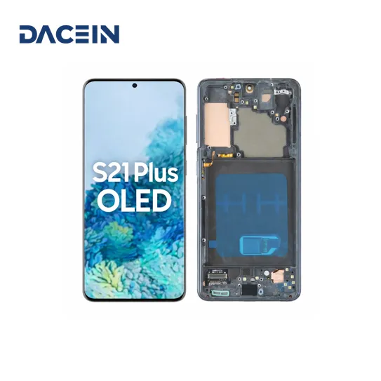 OLED Display für Samsung Galaxy S21 Plus mit Rahmen Schwarz