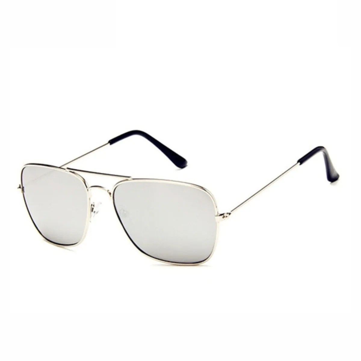 Sonnenbrille Pilotenbrille Fliegerbrille Brille Verspiegelt Silber 3136