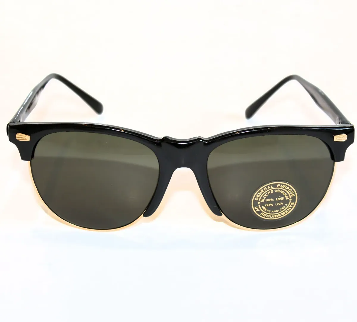 Sonnenbrille Vintage Retro Brille Unisex Schwarz, 9304 4