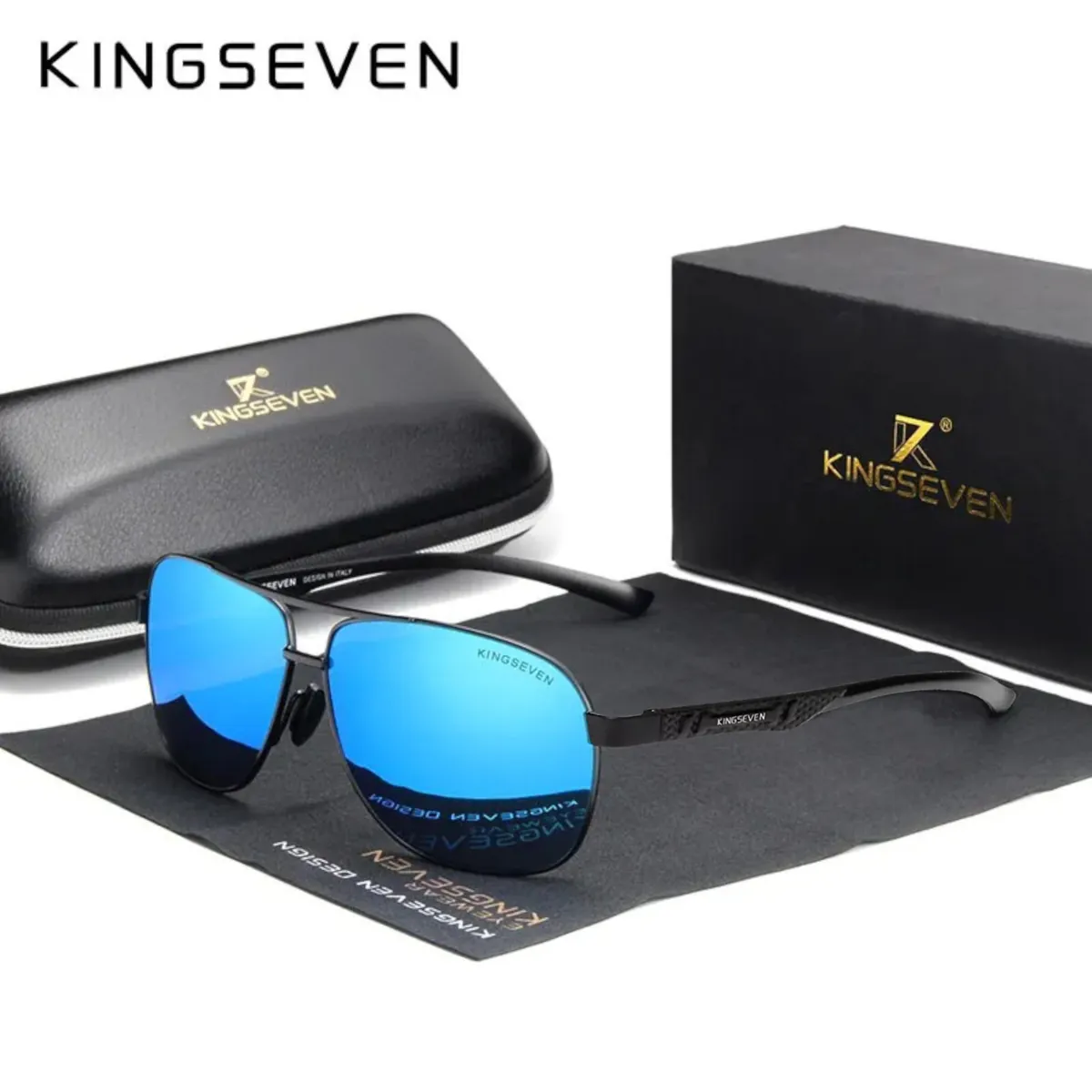 Sonnenbrille Kingseven 7188 BB Premium Pilotenbrille Männer Polarisiert UV400