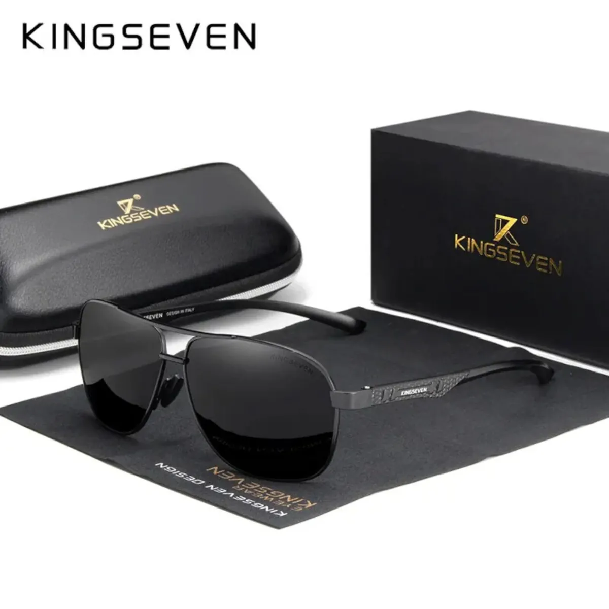 Sonnenbrille Kingseven 7188 Premium Pilotenbrille Männer Polarisiert UV400 HD