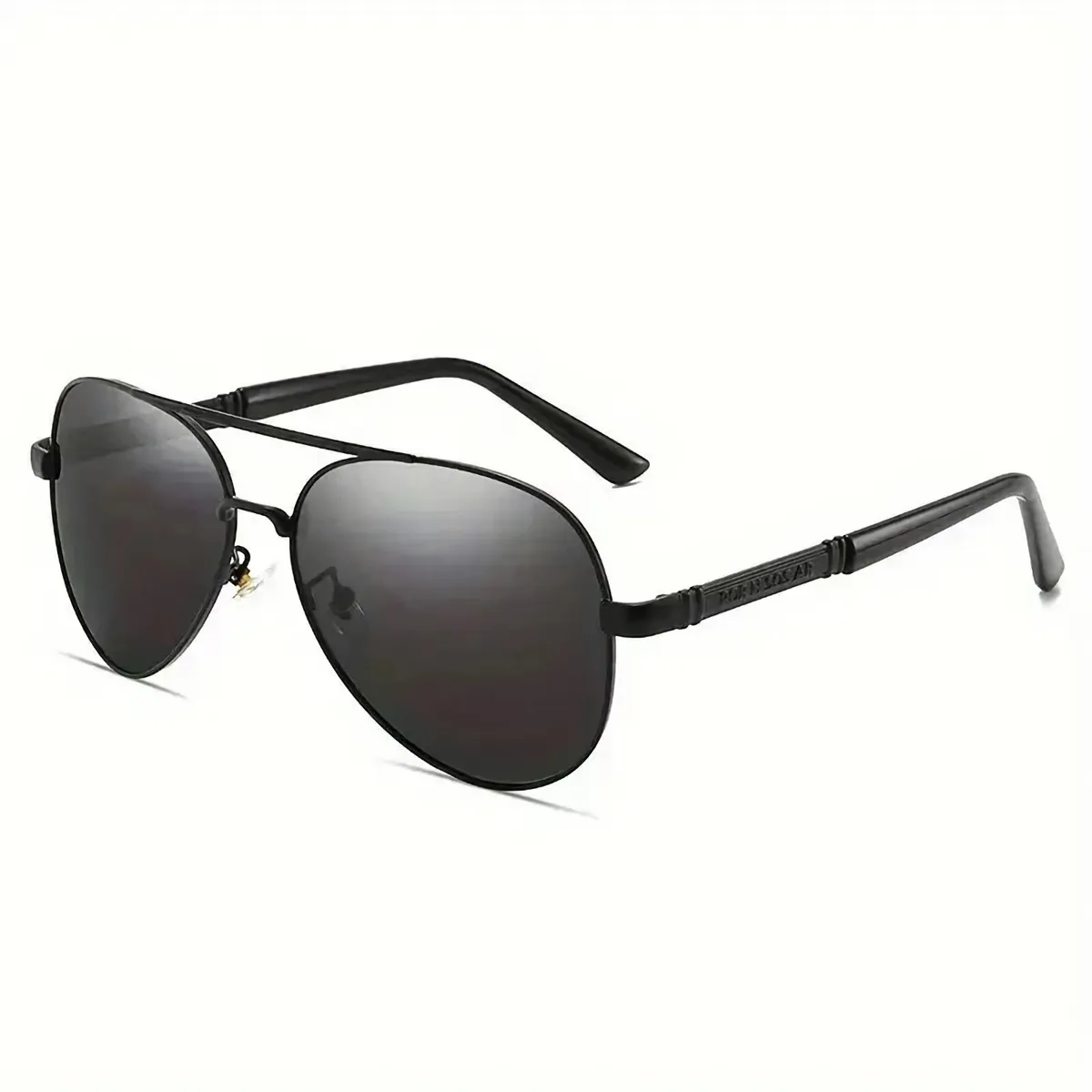 Stylische Sonnenbrille Pilotenbrille Fliegerbrille Brille Schwarz P120 B