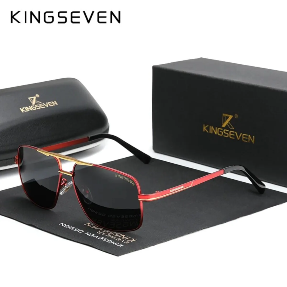 Sonnenbrille Kingseven 7891 R Premium Pilotenbrille Männer Polarisiert UV400 HD